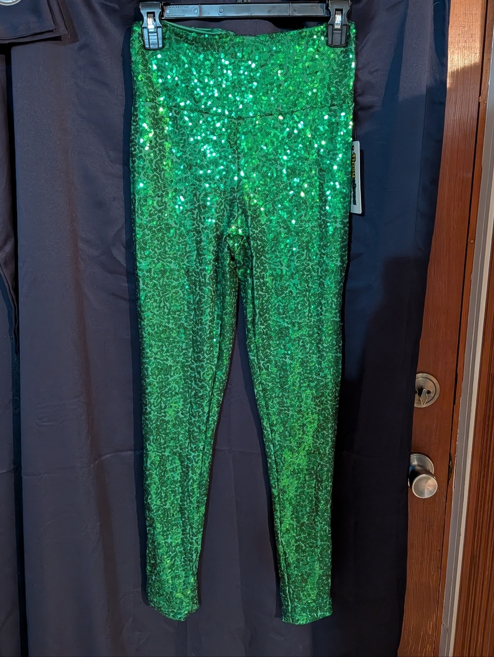 New Women's XS Green Sequin Leggings Tipsy Elves